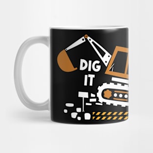 Construction Crusader Excavator Love, Tee Triumph for Building Admirers Mug